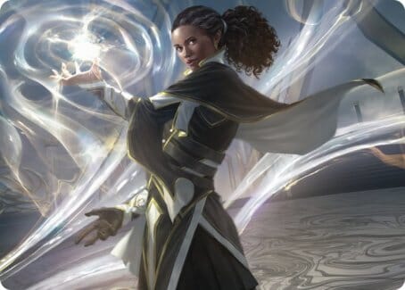 Clever Lumimancer Art Card [Strixhaven: School of Mages Art Series] MTG Single Magic: The Gathering  | Multizone: Comics And Games