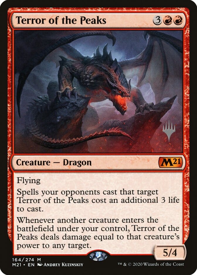 Terror of the Peaks (Promo Pack) [Core Set 2021 Promos] MTG Single Magic: The Gathering  | Multizone: Comics And Games