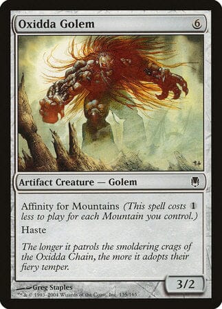 Oxidda Golem [Darksteel] MTG Single Magic: The Gathering  | Multizone: Comics And Games