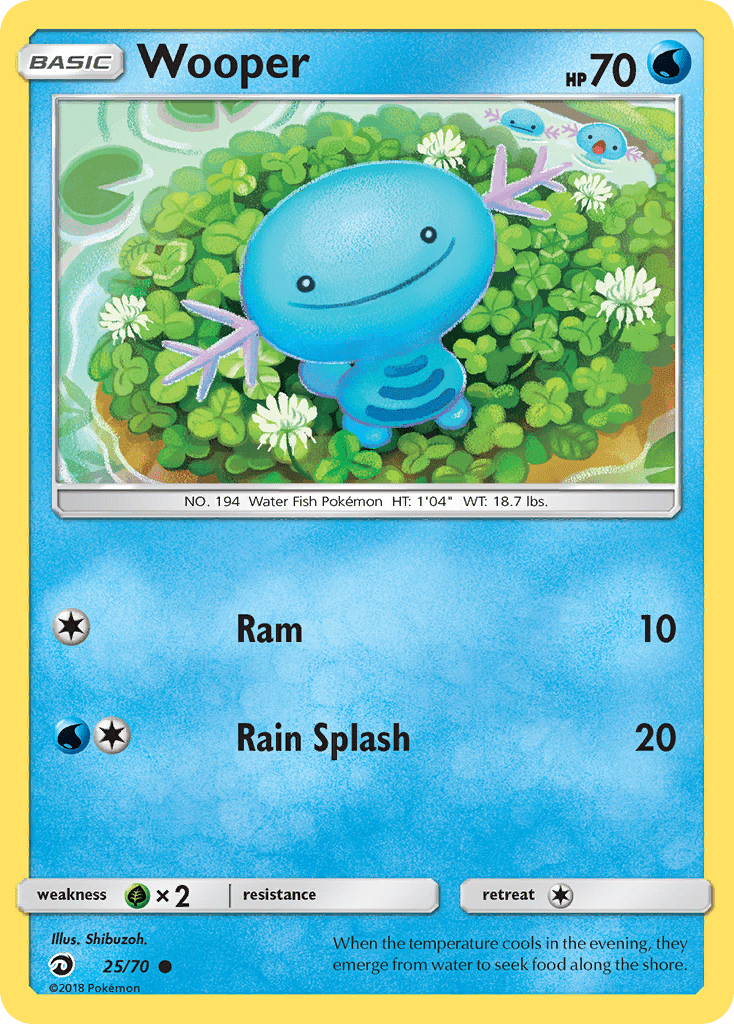 Wooper (25/70) [Sun & Moon: Dragon Majesty] Pokemon Single Pokémon  | Multizone: Comics And Games