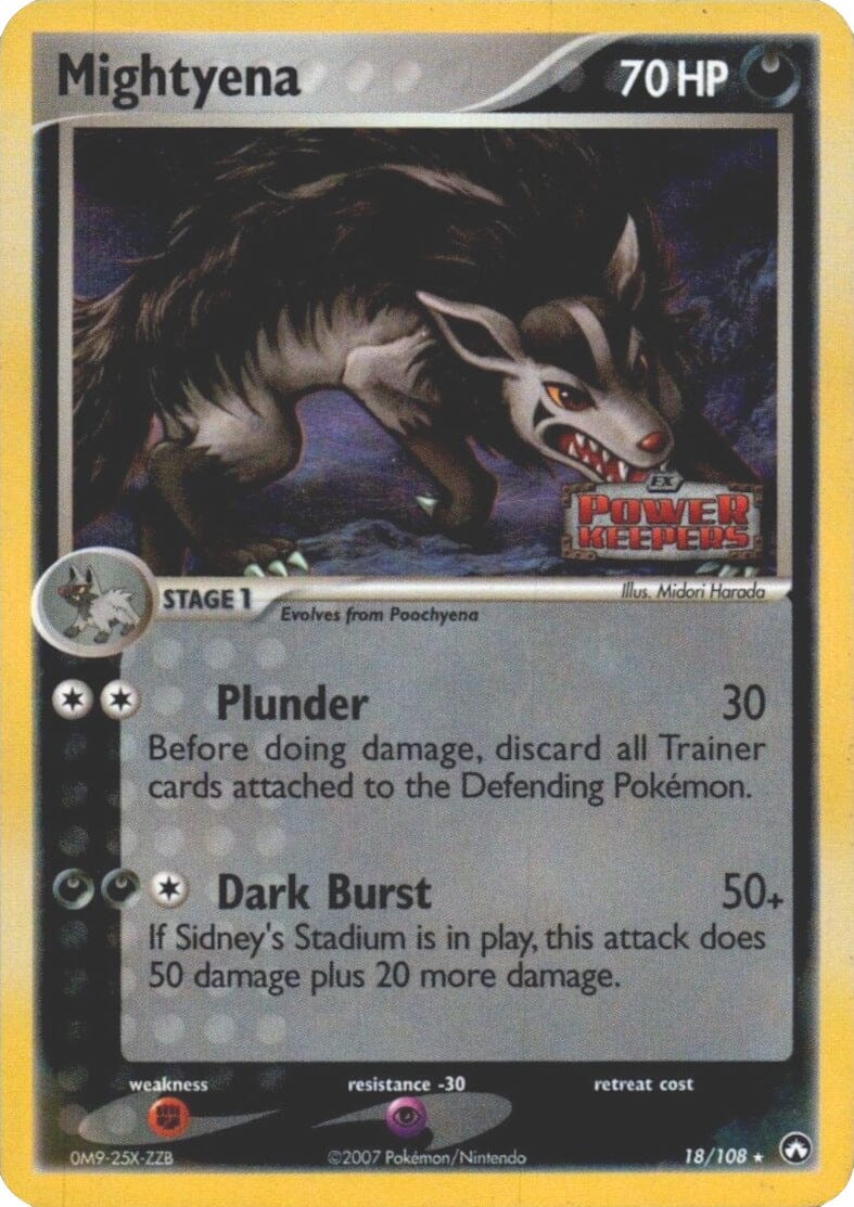 Mightyena (18/108) (Stamped) [EX: Power Keepers] Pokemon Single Pokémon  | Multizone: Comics And Games