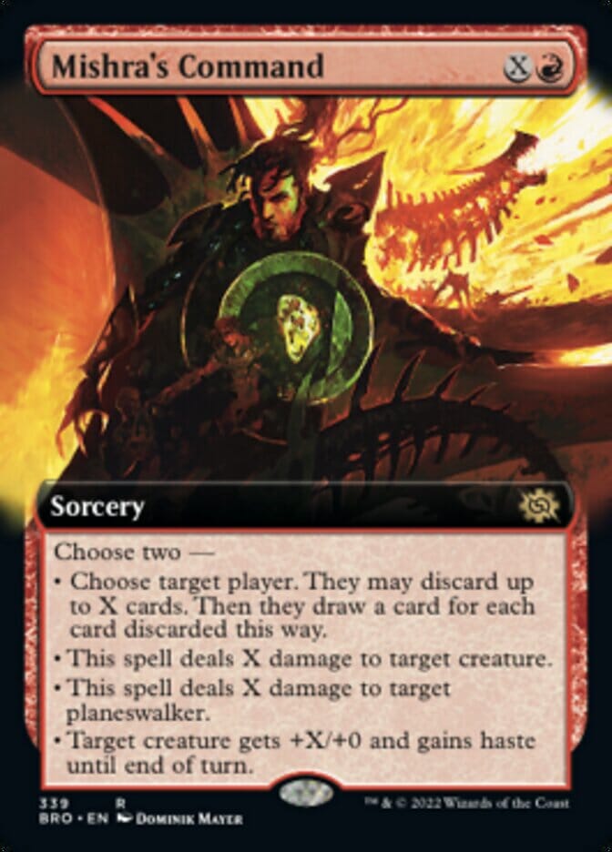 Mishra's Command (Extended Art) [The Brothers' War] MTG Single Magic: The Gathering  | Multizone: Comics And Games