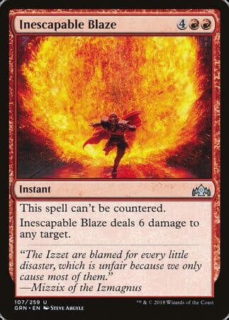 Inescapable Blaze [Guilds of Ravnica] MTG Single Magic: The Gathering  | Multizone: Comics And Games