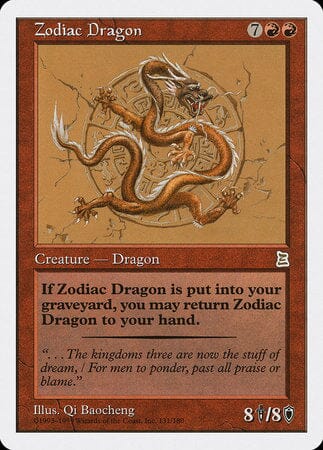 Zodiac Dragon [Portal Three Kingdoms] MTG Single Magic: The Gathering  | Multizone: Comics And Games