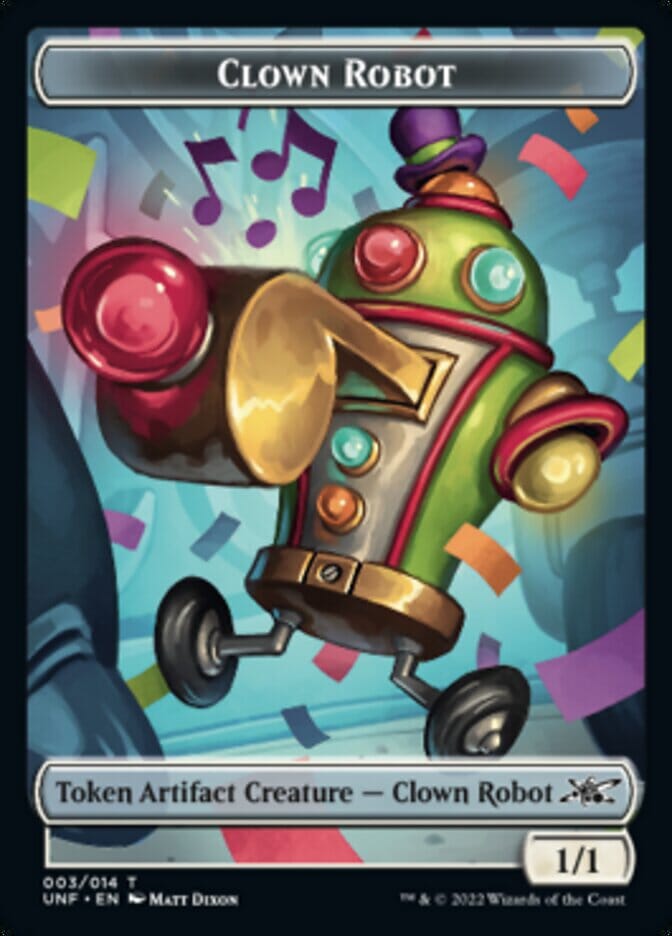 Clown Robot (003) Token [Unfinity Tokens] MTG Single Magic: The Gathering  | Multizone: Comics And Games