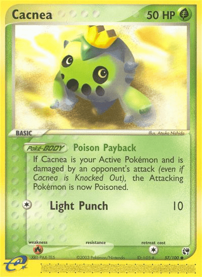 Cacnea (57/100) [EX: Sandstorm] Pokemon Single Pokémon  | Multizone: Comics And Games