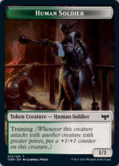 Zombie (008) // Human Soldier Double-sided Token [Innistrad: Crimson Vow Tokens] MTG Single Magic: The Gathering  | Multizone: Comics And Games