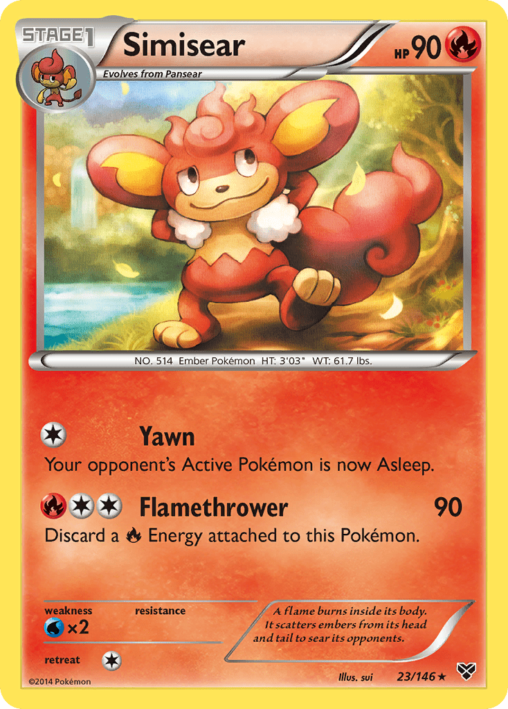 Simisear (23/146) [XY: Base Set] Pokemon Single Pokémon  | Multizone: Comics And Games