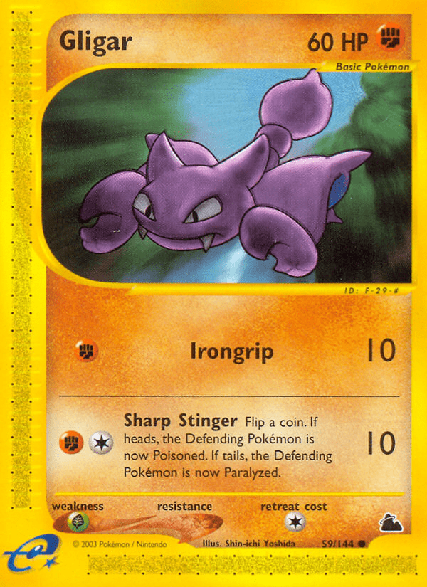 Gligar (59/144) [Skyridge] Pokemon Single Pokémon  | Multizone: Comics And Games
