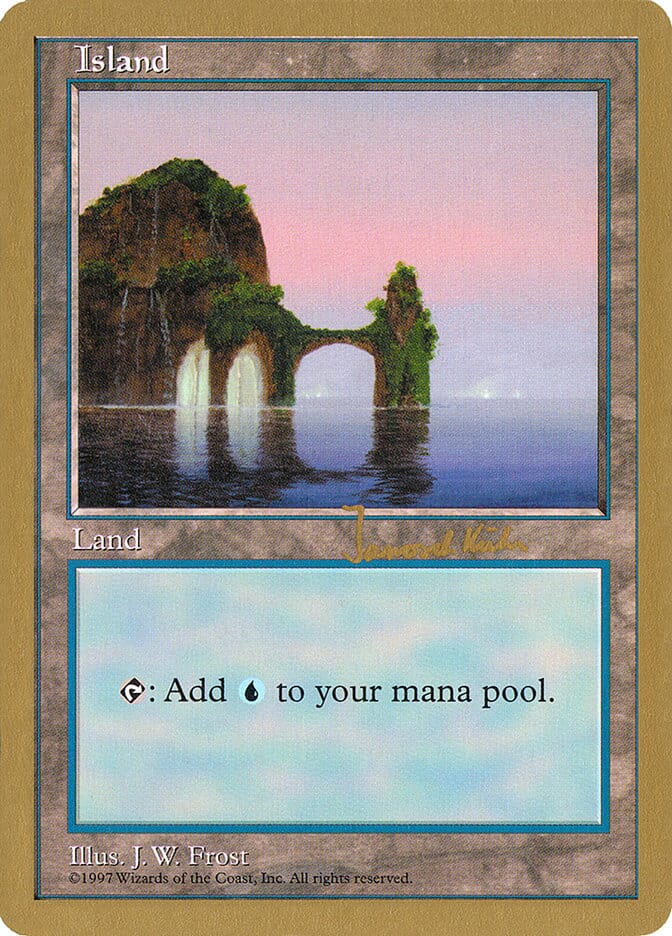 Island (jk434) (Janosch Kuhn) [World Championship Decks 1997] MTG Single Magic: The Gathering  | Multizone: Comics And Games