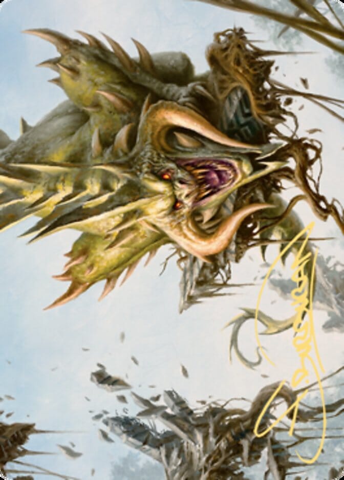 Canopy Baloth Art Card (Gold-Stamped Signature) [Zendikar Rising Art Series] MTG Single Magic: The Gathering  | Multizone: Comics And Games