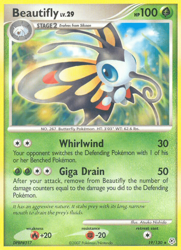 Beautifly (19/130) [Diamond & Pearl: Base Set] Pokemon Single Pokémon  | Multizone: Comics And Games