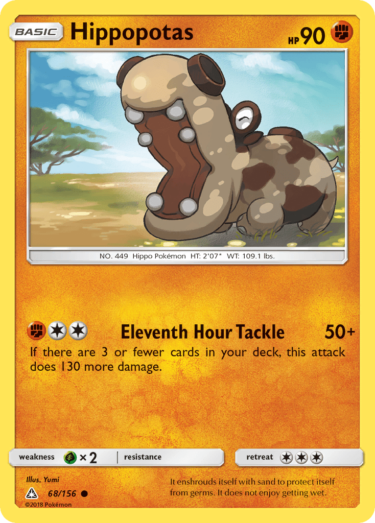 Hippopotas (68/156) [Sun & Moon: Ultra Prism] Pokemon Single Pokémon  | Multizone: Comics And Games
