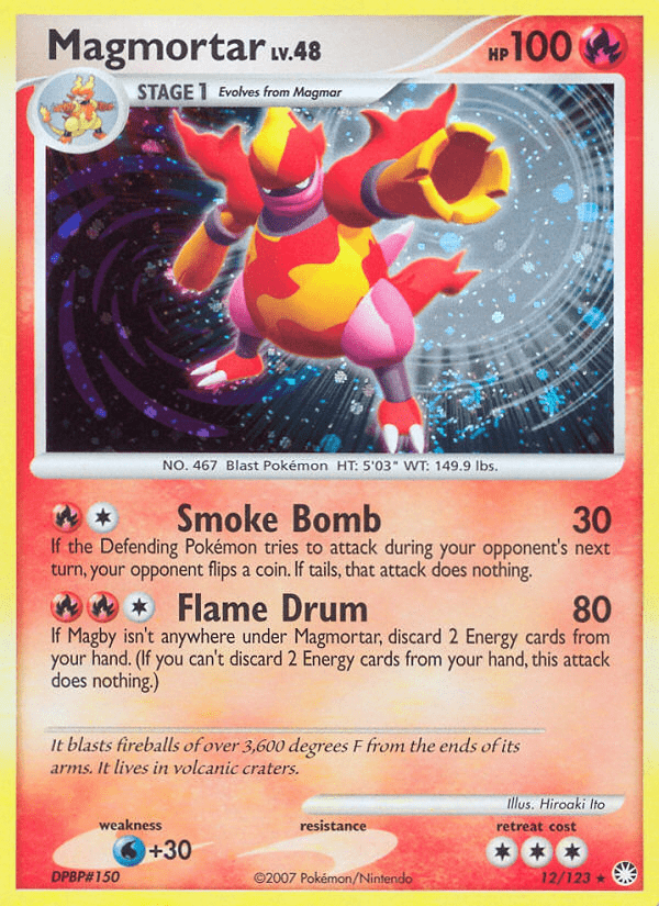 Magmortar (12/123) [Diamond & Pearl: Mysterious Treasures] Pokemon Single Pokémon  | Multizone: Comics And Games