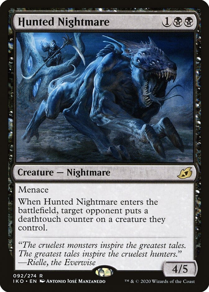 Hunted Nightmare [Ikoria: Lair of Behemoths] MTG Single Magic: The Gathering  | Multizone: Comics And Games