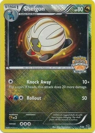Shelgon (7/20) (Regional Championship) [Black & White: Dragon Vault] Pokemon Single Pokémon  | Multizone: Comics And Games