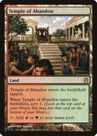 Temple of Abandon [Theros] MTG Single Magic: The Gathering  | Multizone: Comics And Games