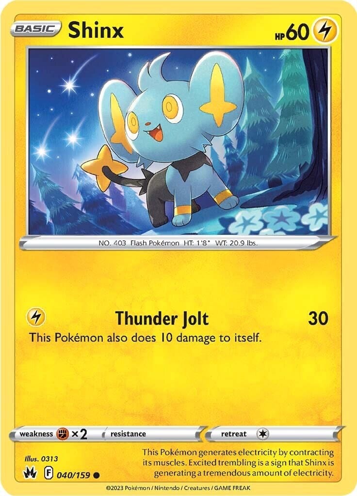 Shinx (040/159) (40) [Sword & Shield: Crown Zenith] Pokemon Single Pokémon  | Multizone: Comics And Games