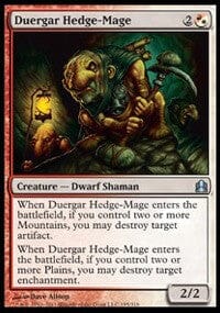 Duergar Hedge-Mage [Commander 2011] MTG Single Magic: The Gathering  | Multizone: Comics And Games