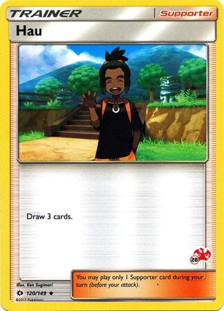 Hau (120/149) (Charizard Stamp #28) [Battle Academy 2020] Pokemon Single Pokémon  | Multizone: Comics And Games