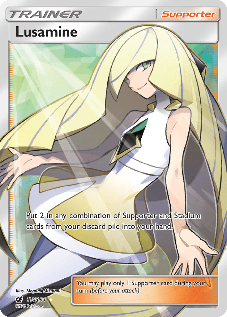 Lusamine (110/111) [Sun & Moon: Crimson Invasion] Pokemon Single Pokémon  | Multizone: Comics And Games