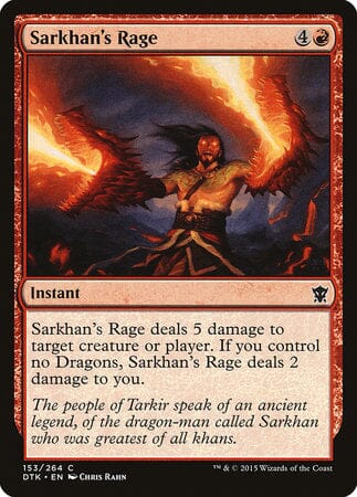 Sarkhan's Rage [Dragons of Tarkir] MTG Single Magic: The Gathering  | Multizone: Comics And Games