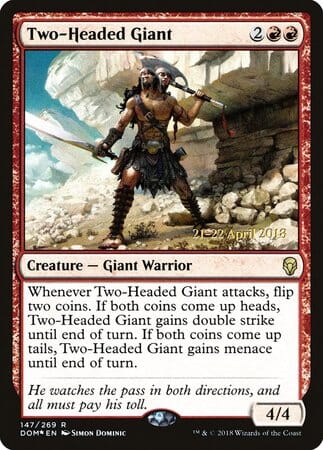 Two-Headed Giant [Dominaria Promos] MTG Single Magic: The Gathering  | Multizone: Comics And Games