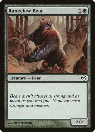 Runeclaw Bear [Duels of the Planeswalkers] MTG Single Magic: The Gathering  | Multizone: Comics And Games