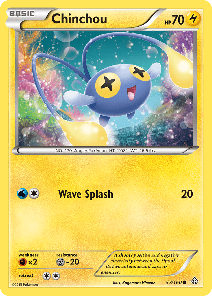 Chinchou (57/160) [XY: Primal Clash] Pokemon Single Pokémon  | Multizone: Comics And Games