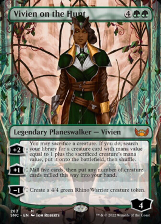 Vivien on the Hunt (Borderless) [Streets of New Capenna] MTG Single Magic: The Gathering  | Multizone: Comics And Games
