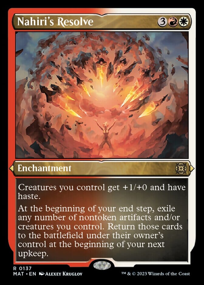 Nahiri's Resolve (Foil Etched) [March of the Machine: The Aftermath] MTG Single Magic: The Gathering  | Multizone: Comics And Games