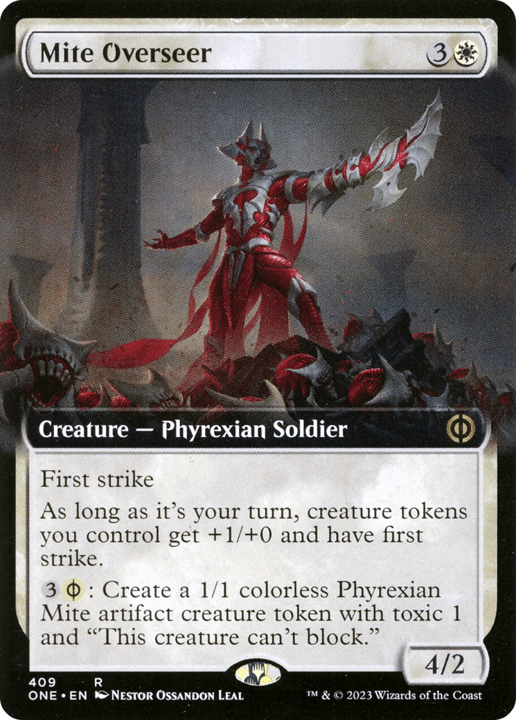 Mite Overseer (Extended Art) [Phyrexia: All Will Be One] MTG Single Magic: The Gathering  | Multizone: Comics And Games