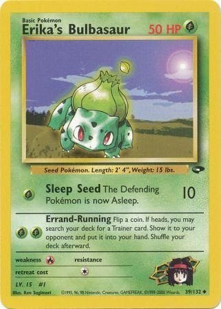 Erika's Bulbasaur (39/132) [Gym Challenge Unlimited] Pokemon Single Pokémon  | Multizone: Comics And Games