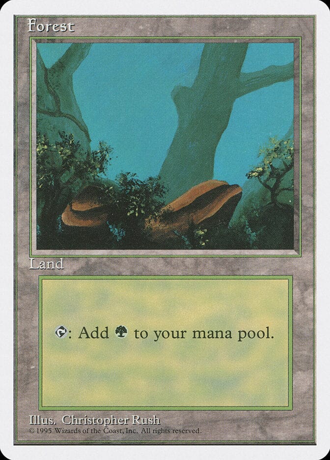 Forest (376) [Fourth Edition] MTG Single Magic: The Gathering  | Multizone: Comics And Games