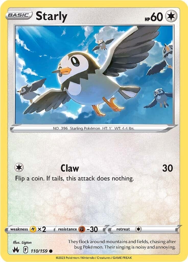 Starly (110/159) [Sword & Shield: Crown Zenith] Pokemon Single Pokémon  | Multizone: Comics And Games