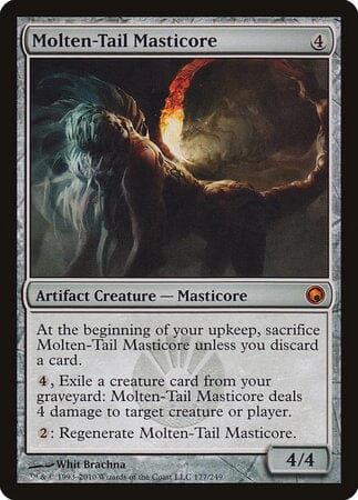 Molten-Tail Masticore [Scars of Mirrodin] MTG Single Magic: The Gathering  | Multizone: Comics And Games