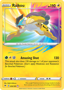 Raikou (050/185) [Sword & Shield: Vivid Voltage] Pokemon Single Pokémon  | Multizone: Comics And Games