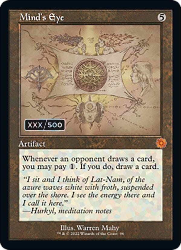 Mind's Eye (Retro Schematic) (Serial Numbered) [The Brothers' War Retro Artifacts] MTG Single Magic: The Gathering  | Multizone: Comics And Games