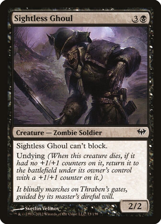 Sightless Ghoul [Dark Ascension] MTG Single Magic: The Gathering  | Multizone: Comics And Games