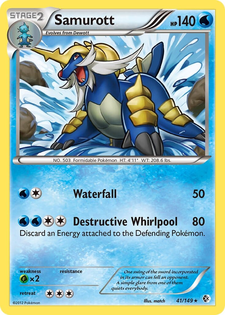 Samurott(41/149) (Theme Deck Exclusive) [Black & White: Boundaries Crossed] Pokemon Single Pokémon  | Multizone: Comics And Games