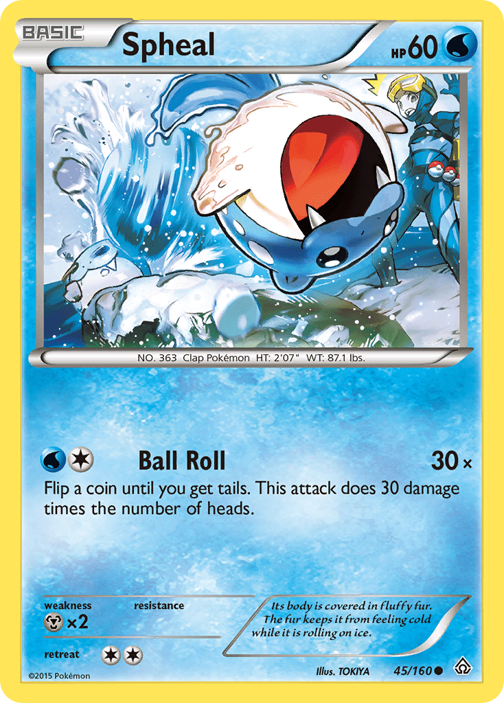 Spheal (45/160) [XY: Primal Clash] Pokemon Single Pokémon  | Multizone: Comics And Games