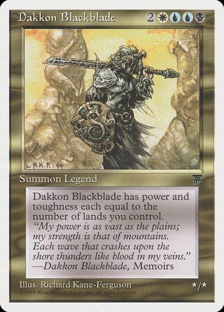 Dakkon Blackblade [Chronicles] MTG Single Magic: The Gathering  | Multizone: Comics And Games