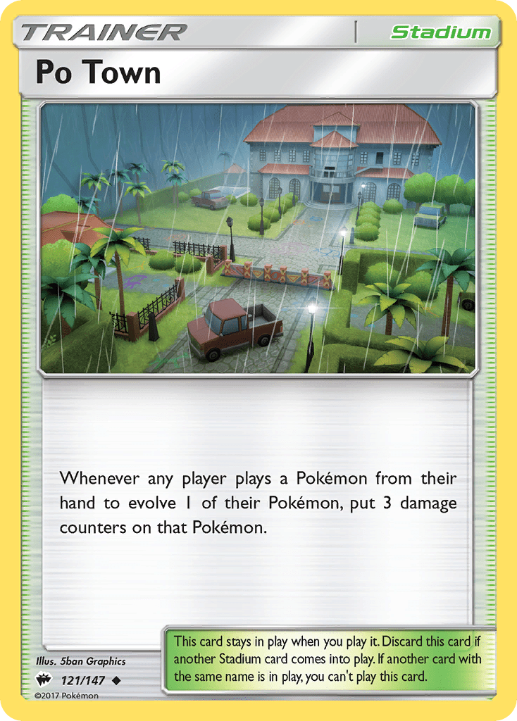 Po Town (121/147) [Sun & Moon: Burning Shadows] Pokemon Single Pokémon  | Multizone: Comics And Games