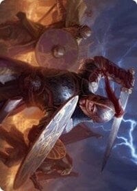 Beskir Shieldmate Art Card [Kaldheim: Art Series] MTG Single Magic: The Gathering  | Multizone: Comics And Games