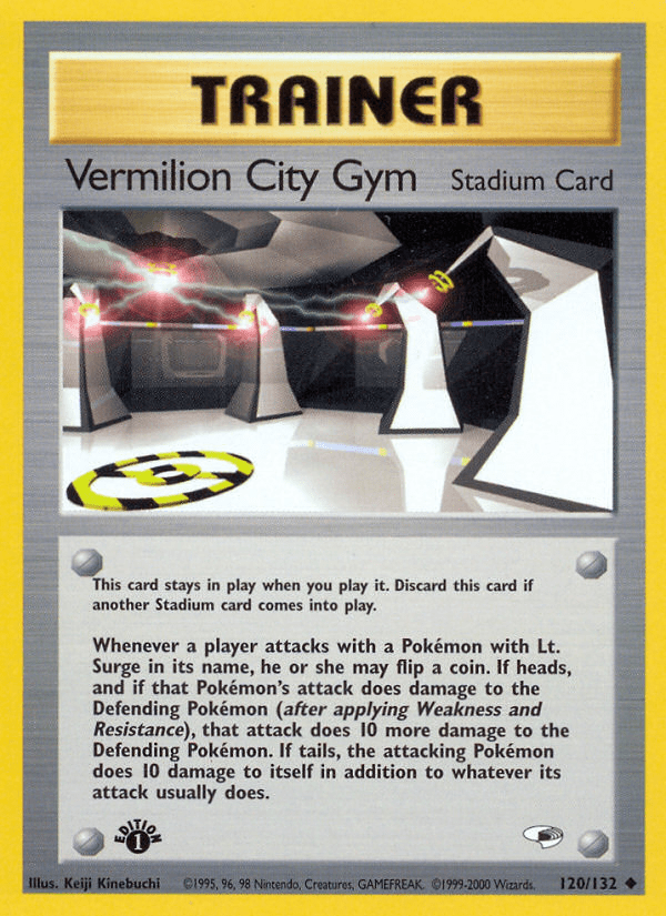 Vermilion City Gym (120/132) [Gym Heroes 1st Edition] Pokemon Single Pokémon  | Multizone: Comics And Games