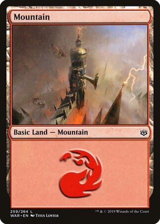 Mountain [War of the Spark] MTG Single Magic: The Gathering  | Multizone: Comics And Games
