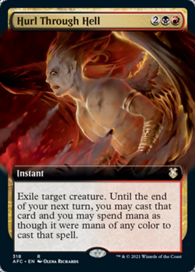 Hurl Through Hell (Extended) [Dungeons & Dragons: Adventures in the Forgotten Realms Commander] MTG Single Magic: The Gathering  | Multizone: Comics And Games