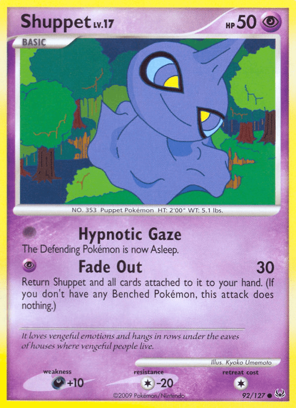 Shuppet (92/127) [Platinum: Base Set] Pokemon Single Pokémon  | Multizone: Comics And Games