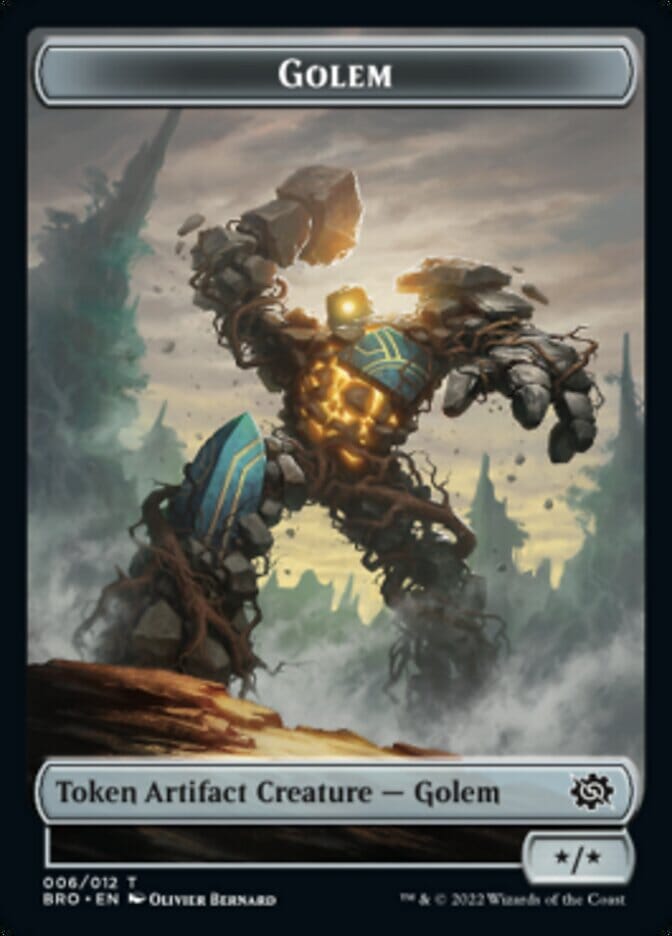 Golem Token [The Brothers' War Tokens] MTG Single Magic: The Gathering  | Multizone: Comics And Games