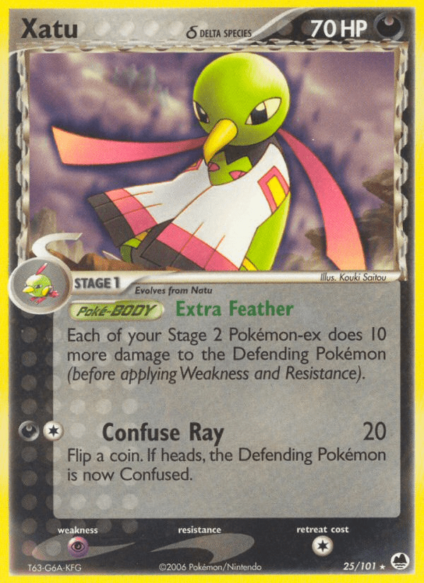 Xatu (25/101) (Delta Species) [EX: Dragon Frontiers] Pokemon Single Pokémon  | Multizone: Comics And Games